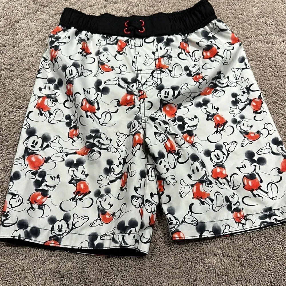 POKÉMON and MICKEY!! Size small! Swim trunks! Like new!